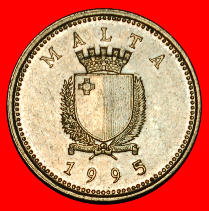  Ⰶ OLIVE (1991-2007): MALTA ★ 2 CENTS 1995! LOW START ★ NO RESERVE!   