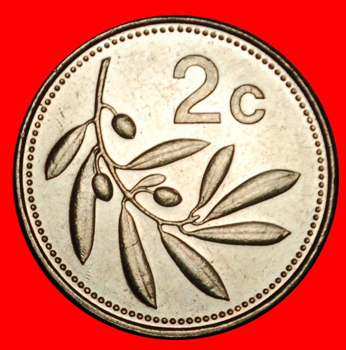  Ⰶ GROSSBRITANNIEN OLIVE (1991-2007): MALTA ★ 2 CENT 2004 uSTG STEMPELGLANZ! ★OHNE VORBEHALT!   