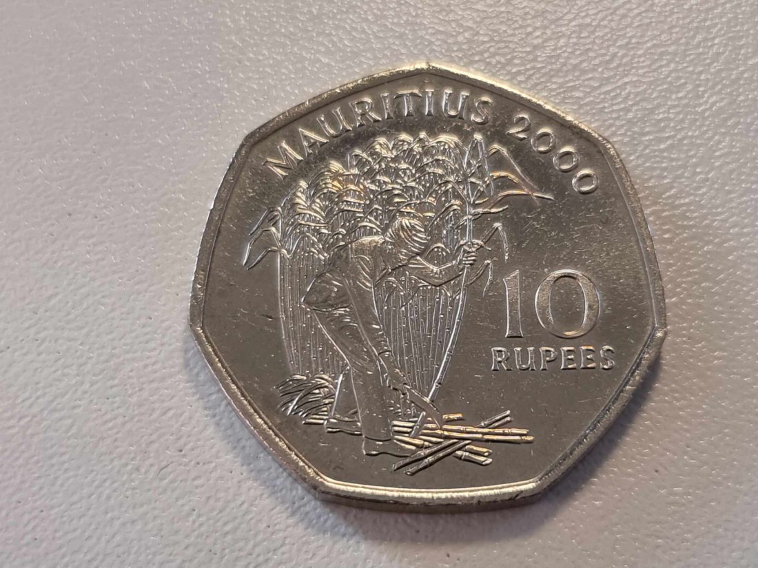  Mauritius 10 Rupee 2000 STG   