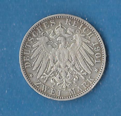  Bayern 2 Mark Otto 1901 ss Golden Gate Münzenankauf Koblenz Frank Maurer AF866   