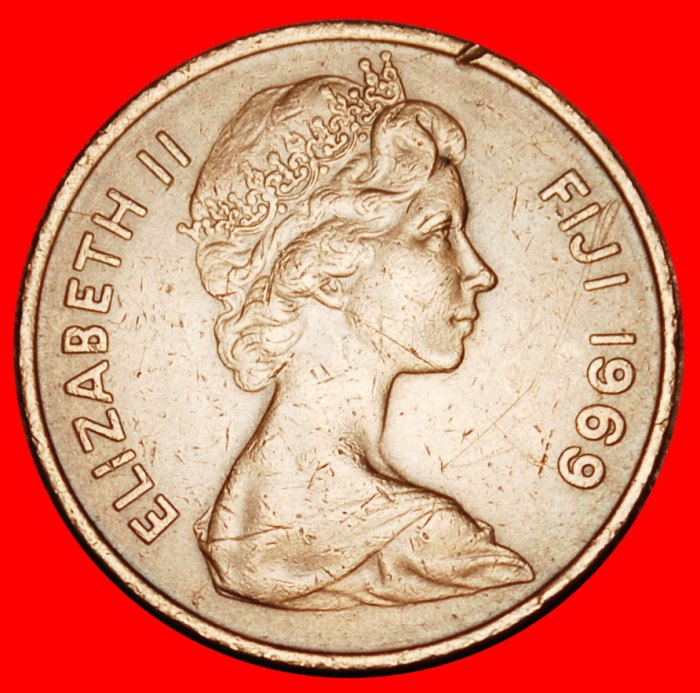  Ⰶ GREAT BRITAIN (1969-1985): FIJI ★ 2 CENTS 1969! ELIZABETH II (1953-2022)★LOW START ★ NO RESERVE!   