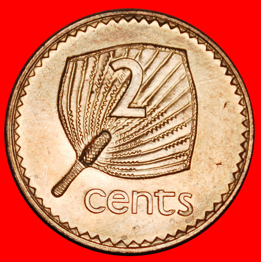  Ⰶ CANADA (1990-2001): FIJI ★2 CENTS 1992! PALM FAN! ELIZABETH II (1953-2022)★LOW START ★ NO RESERVE!   