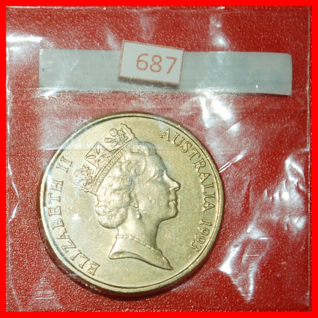  Ⰶ MAP AND TREE:AUSTRALIA★1 DOLLAR 1993 ABSTRACTIONISM★ELIZABETH II 1952-2022★LOW START ★ NO RESERVE!   