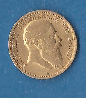  Baden Friedrich I 10 Mark 1904 Gold Münzenankauf Koblenz Frank Maurer AF876   