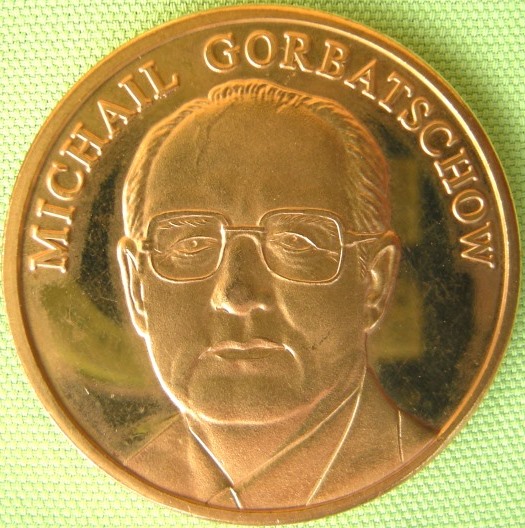  BRD, ohne, Medaille, Persönlichkeiten der Weltgeschicht, Michael Gorbatscov   