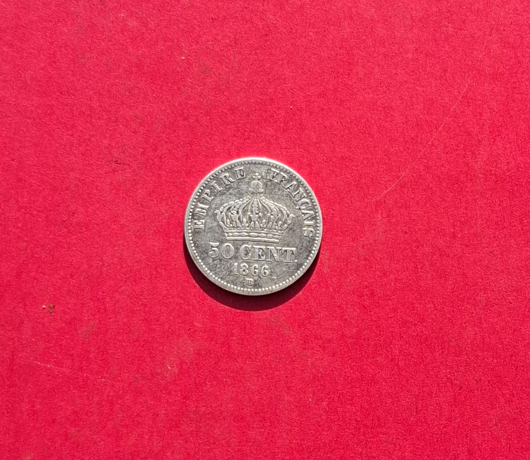  FRANKREICH 50 Cent 1866 B   