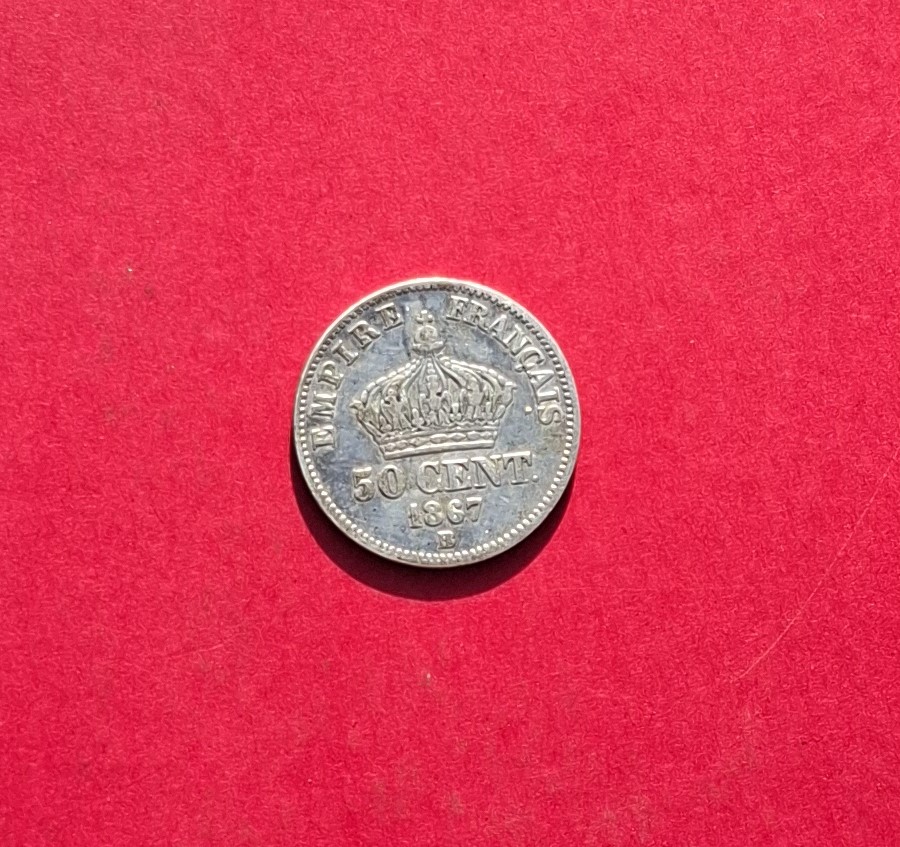  FRANKREICH 50 Cent 1867 B   