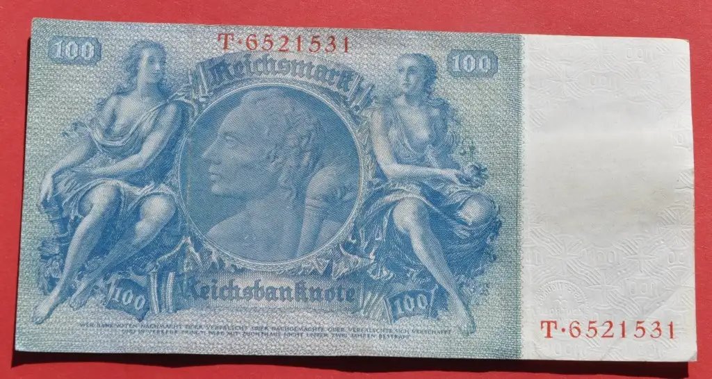  DEUTSCHLAND (SBZ) 100 Reichsmark 1935, Kupon 1948, Ro. 338b ***Erhaltung!!***   