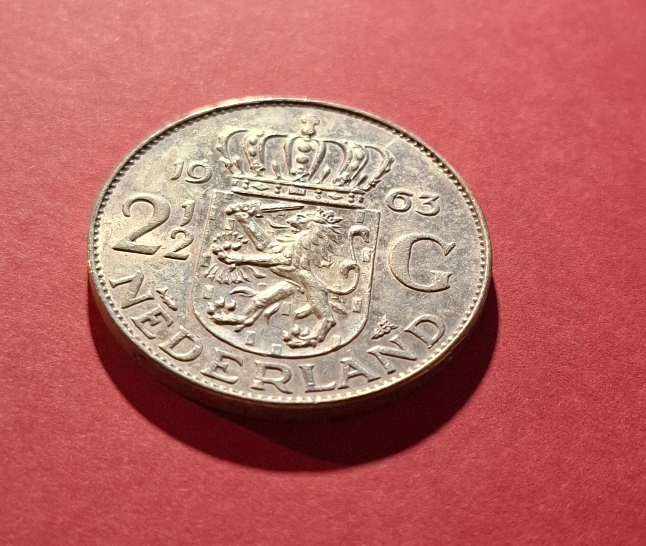  NIEDERLANDE 2 1/2 Gulden 1963   