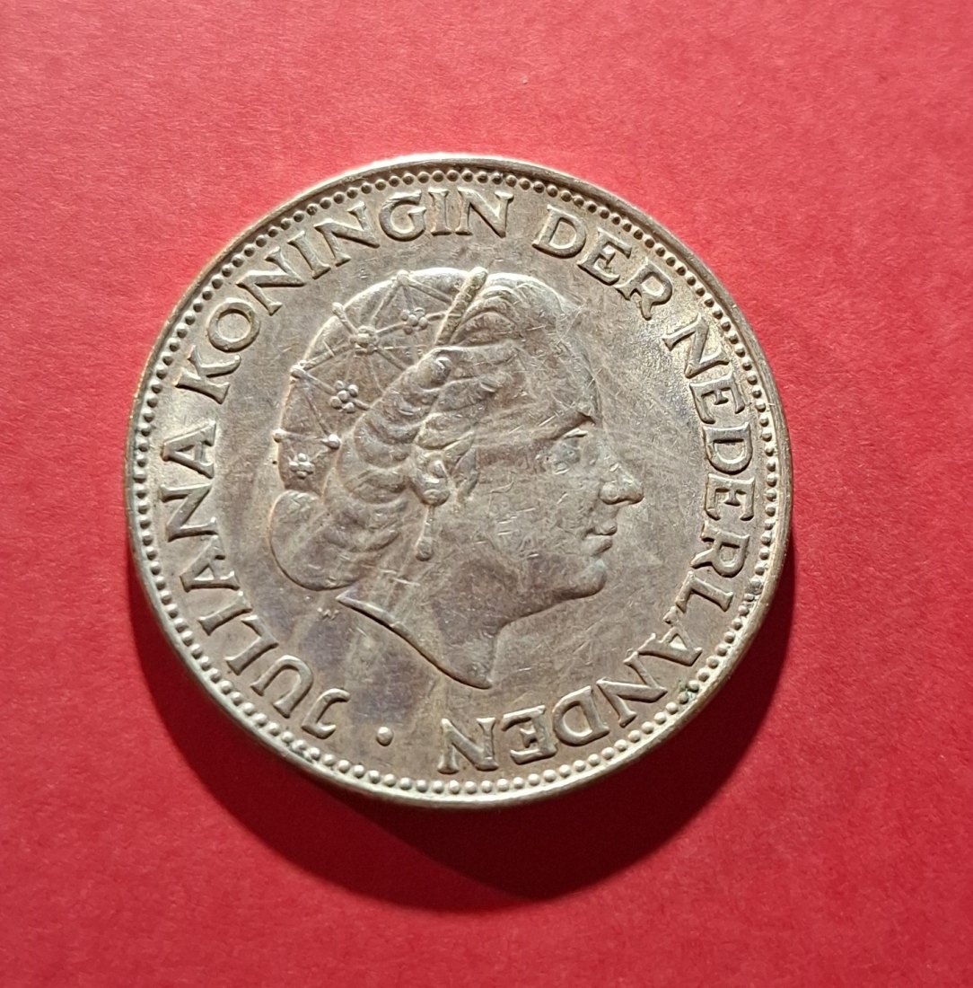  NIEDERLANDE 2 1/2 Gulden 1964   