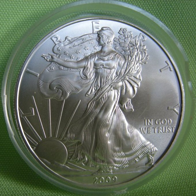  USA, 1 Dollar 2009, Liberty Eagle, Ag 1 Oz   