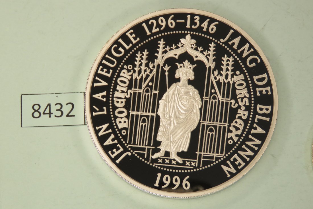  8432 Luxemburg 1996 - 50 ECU - Luftverkehrskontrolle - 155,5 g Silber 0.999   