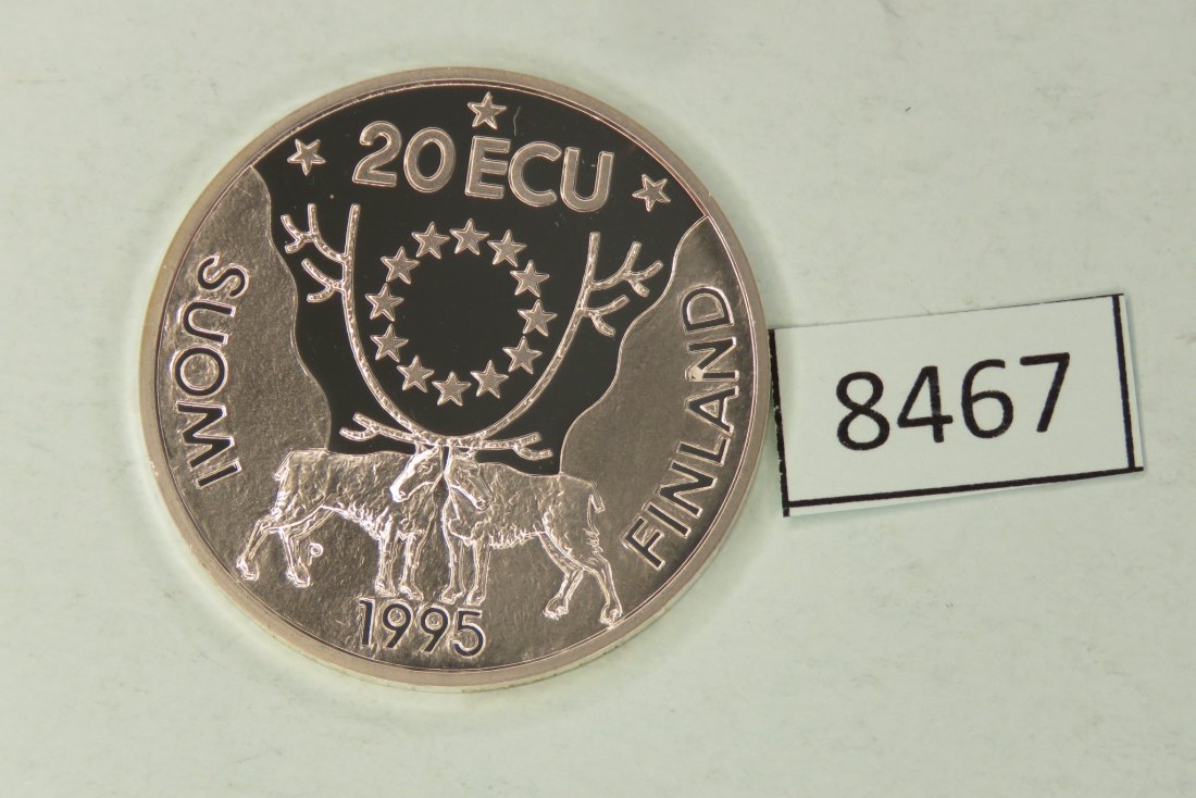  8467 Finnland 1995  20 ECU Runeberg 25 g Silber 0.925   