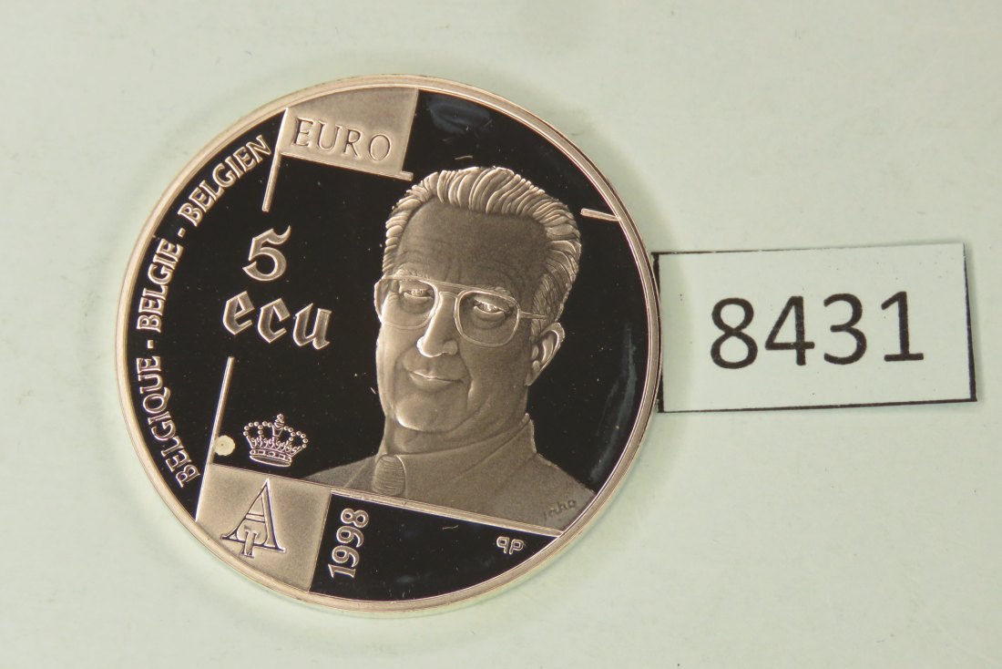  8431 Belgien 1998  5 ECU  50 Jahre human rights  22,85 g Silber 0.833   