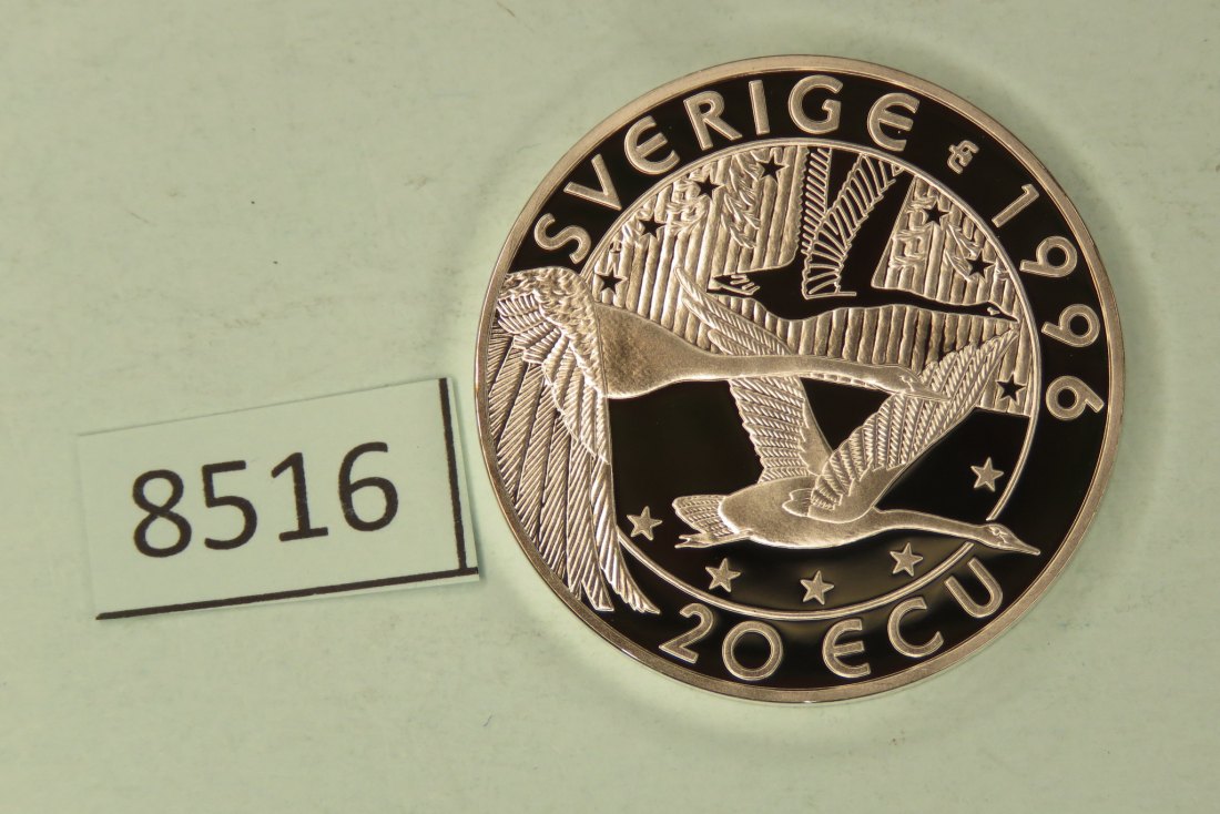  8516 Schweden 1996  20 ECU  Strindberg  27,01 g Silber 0.925   