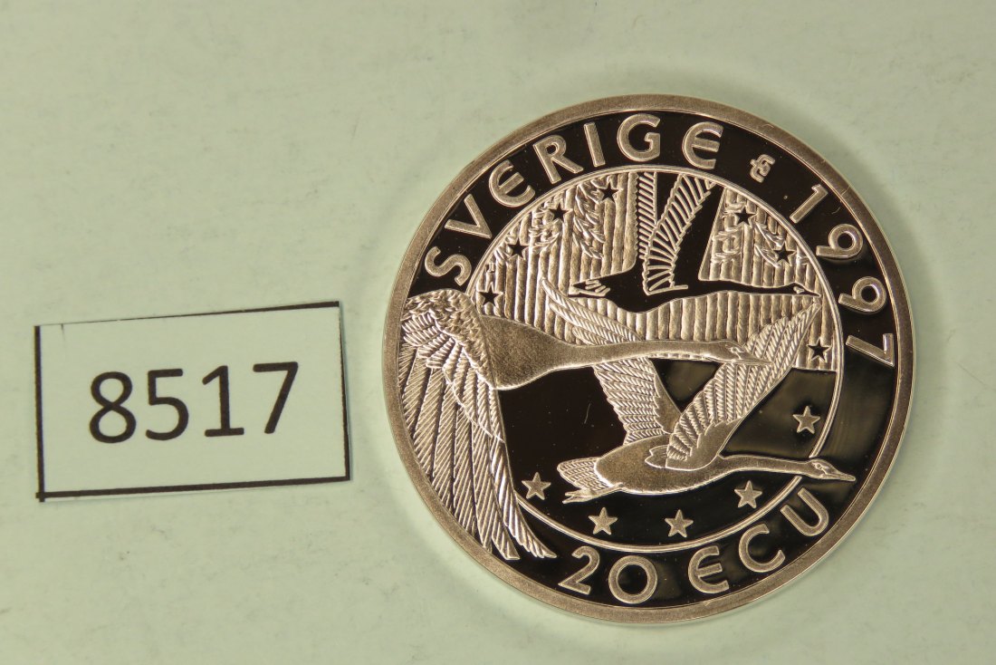  8517 Schweden 1997  20 ECU  Anders Celcius  26,9 g Silber   