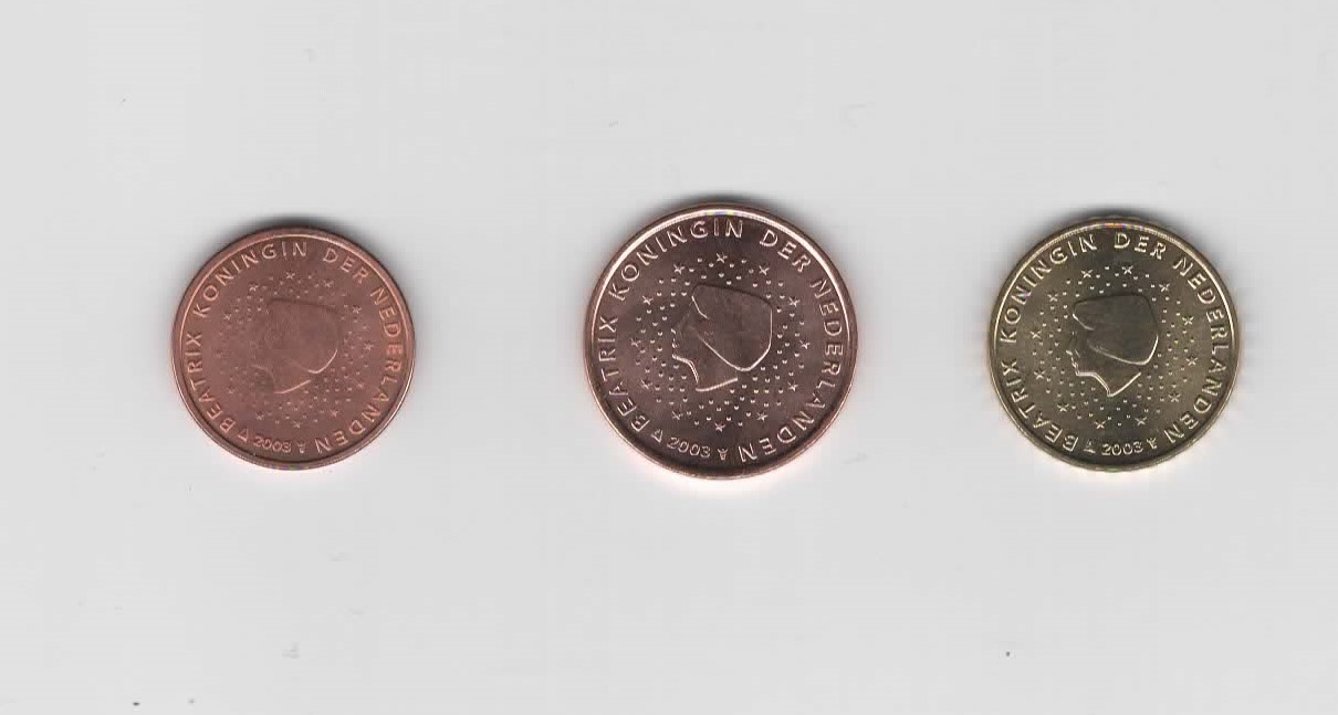  2,5und 10 Cent Niederlande 2003 ( A003)   