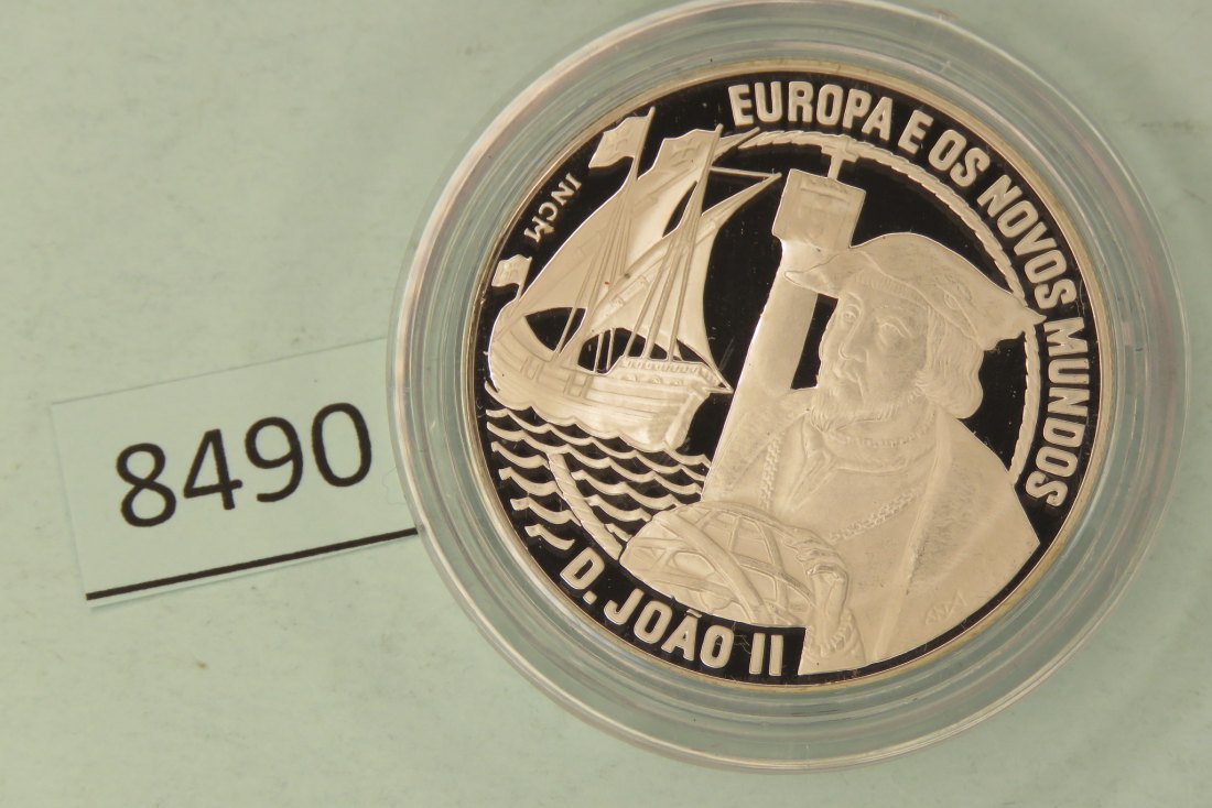  8490 Portugal 1992  25 ECU  D. Joao II.  28 g Silber 0.925   