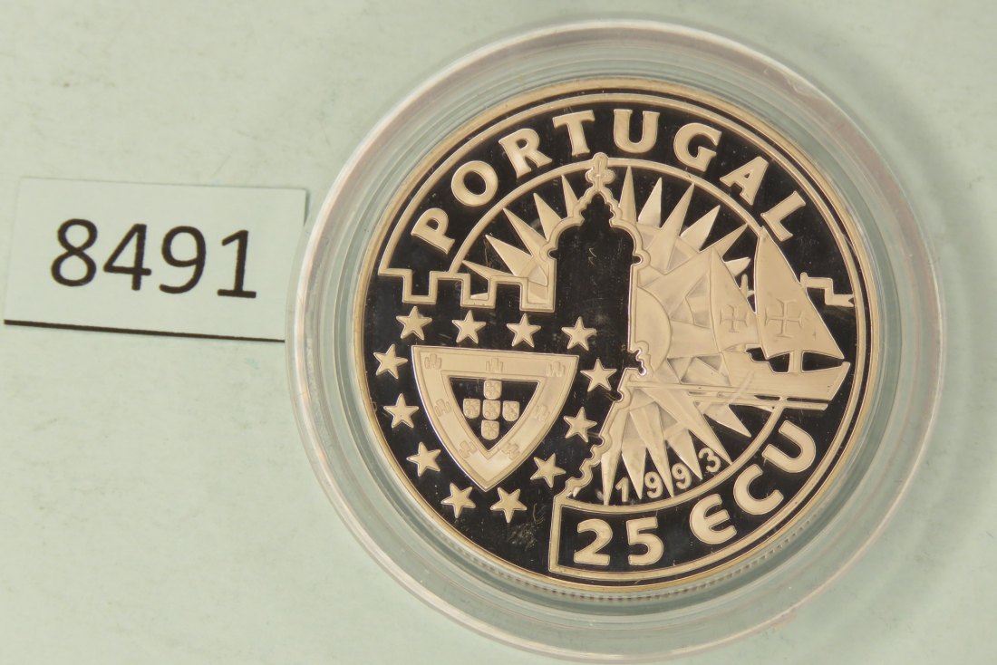  8491 Portugal 1993  25 ECU  Bartolomeus Dias  28 g Silber 0.925   