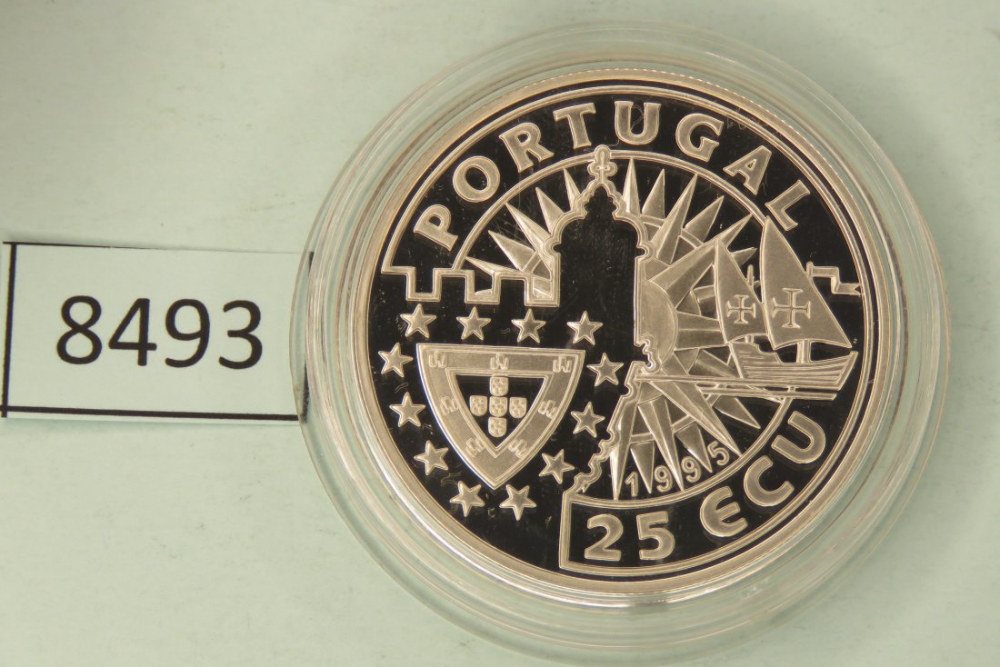  8493 Portugal 1995  25 ECU  Vasco da Gama  28 g Silber 0.925   