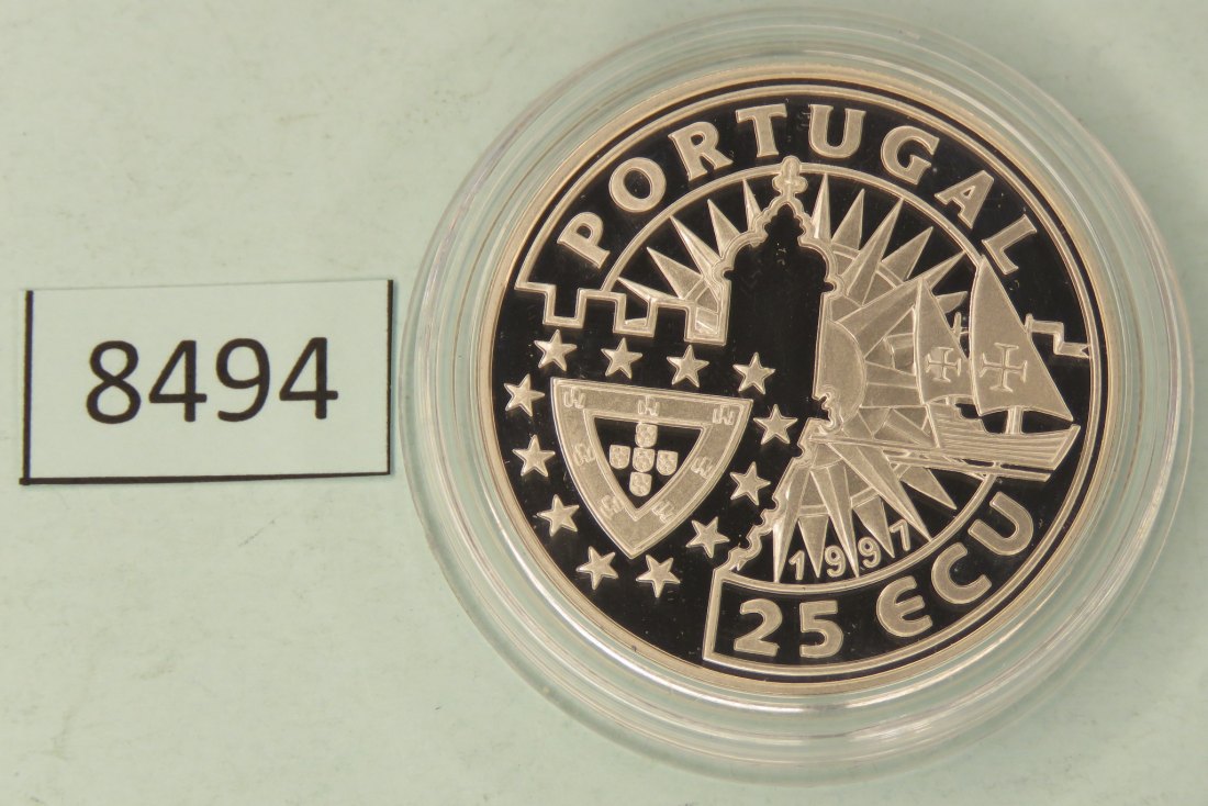  8494 Portugal 1997  25 ECU  Vasco da Gama  28 g Silber 0.925   