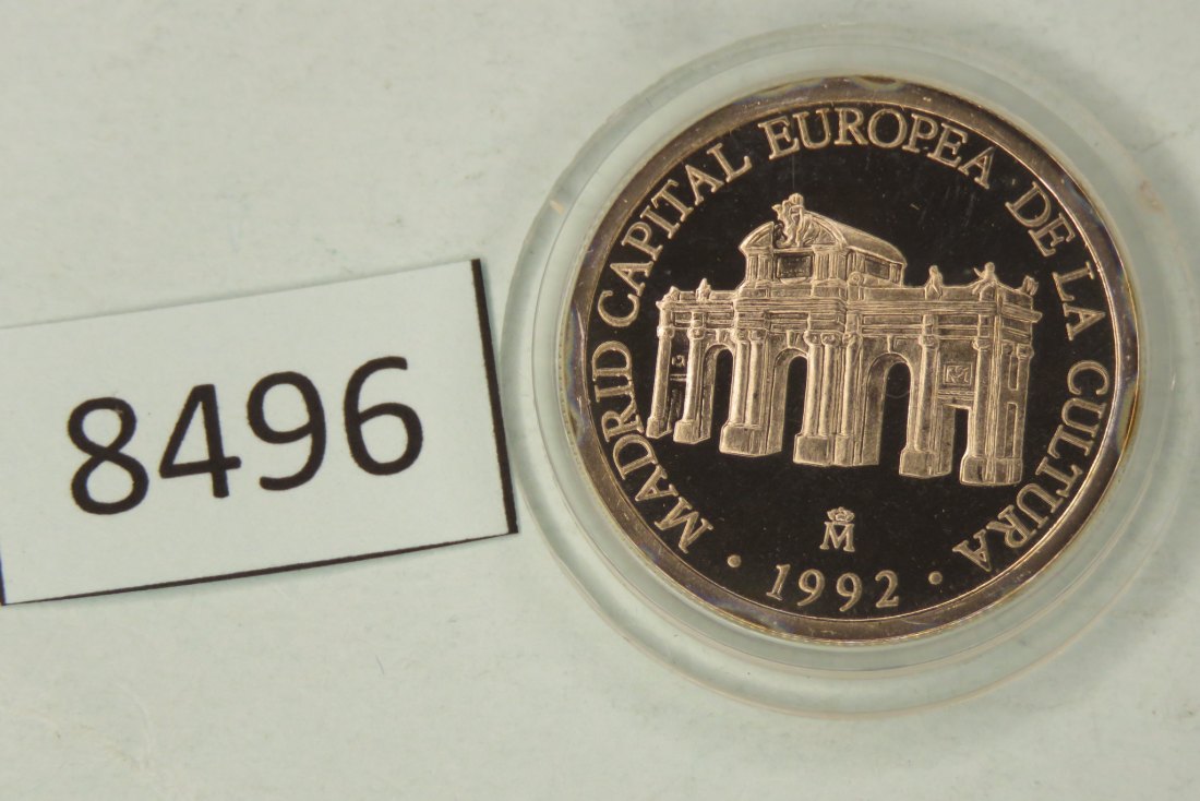  8496 Spanien 1992  1 ECU Madrid Kulturhauptstadt  6,72 g Silber 0.925   