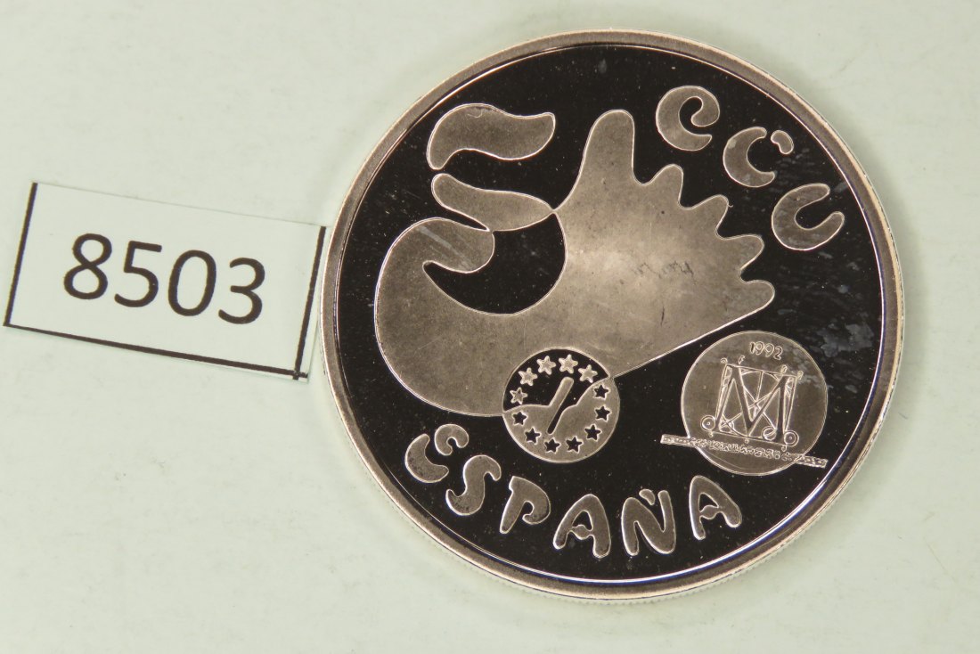  8503 Spanien 1992  5 ECU  Madrid Kulturhauptstadt  33,62 g Silber 0.925   