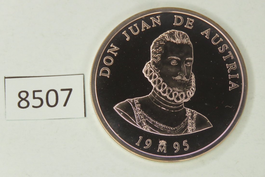  8507 Spanien 1995  5 ECU  Don Juan de Austria  Silber   