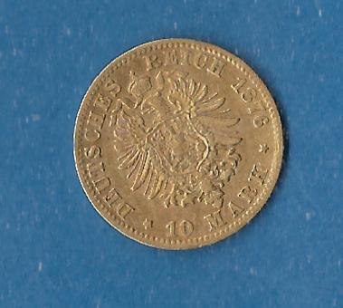  Hessen 10 Mark Ludwig III 1876 ss Gold Münzenankauf Koblenz Frank Maurer AF889   