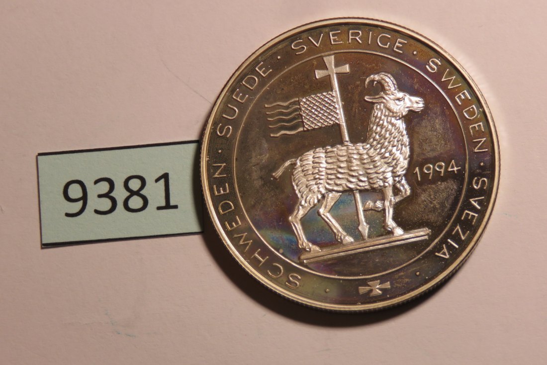  9381 Schweden 1994  20 ECU  Visby  Silber   