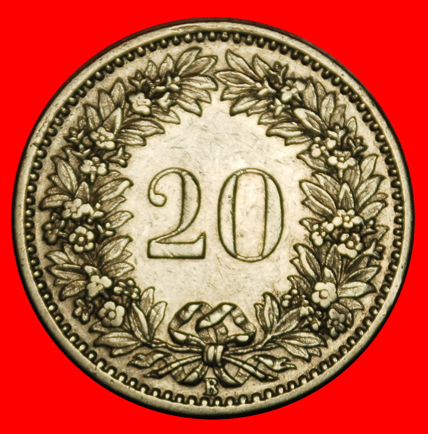  Ⰶ LIBERTY (1881-2024): SWITZERLAND ★ 20 RAPPEN 1920B DIES 1+A!★LOW START! ★ NO RESERVE!   