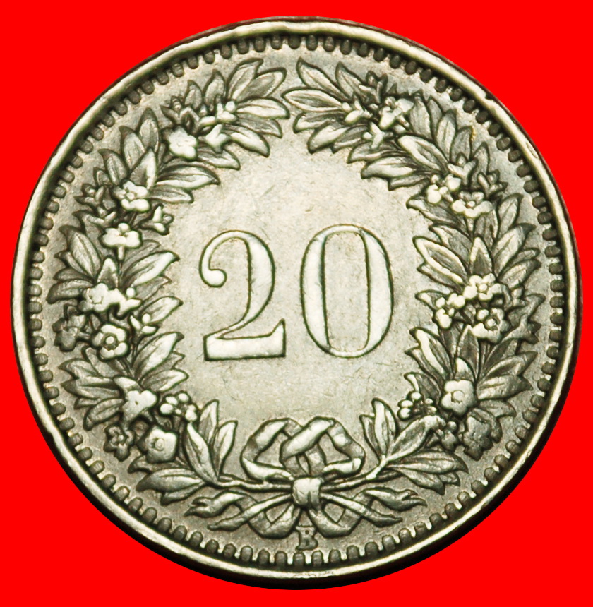  Ⰶ LIBERTY (1881-2024): SWITZERLAND★20 RAPPEN 1944B 1+A! WARTIME (1939-1945)★LOW START! ★ NO RESERVE!   