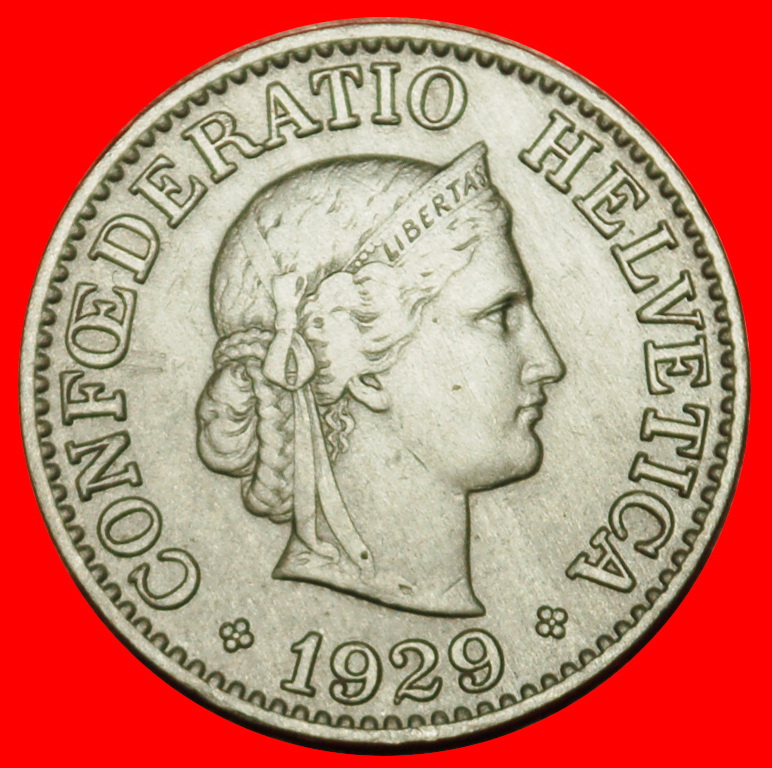  Ⰶ LIBERTY (1879-2024): SWITZERLAND ★ 10 RAPPEN 1929B! DIES 1+A!★LOW START! ★ NO RESERVE!   