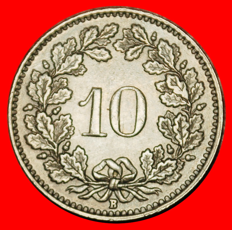  Ⰶ LIBERTY (1879-2024):SWITZERLAND★10 RAPPEN 1944B! 1+A! WARTIME (1939-1945)★LOW START! ★ NO RESERVE!   