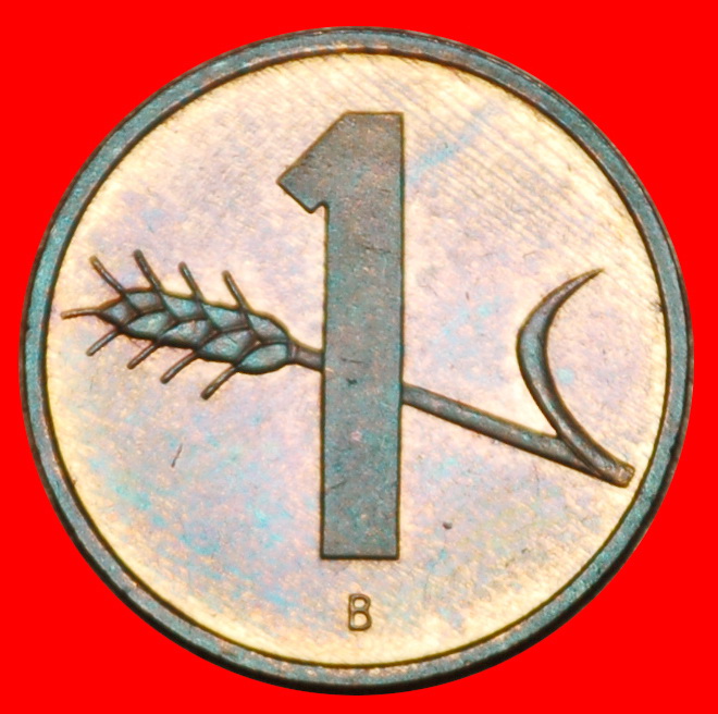  Ⰶ WHEAT SPRIG (1948-2006):SWITZERLAND★1 RAPPEN 1995B! DIES II+C! UNC LUSTRE★LOW START! ★ NO RESERVE!   