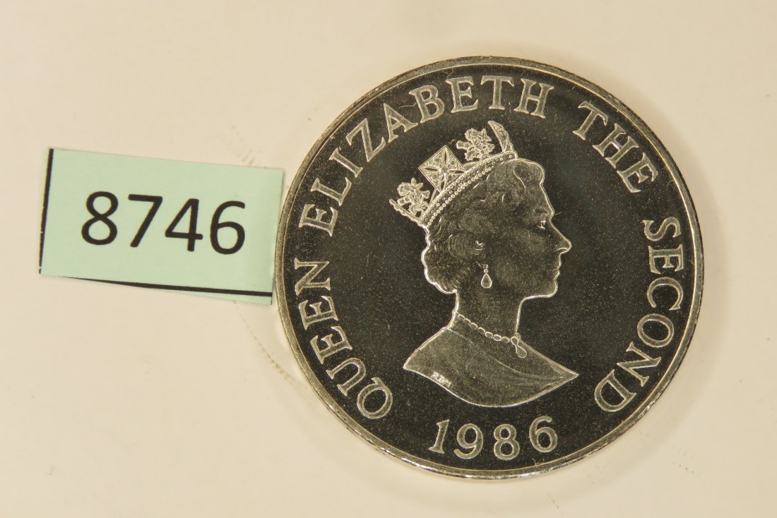  8746 Jersey 1986 - 2 pounds - commonwealth games - 28,28 g Silber 0.500   