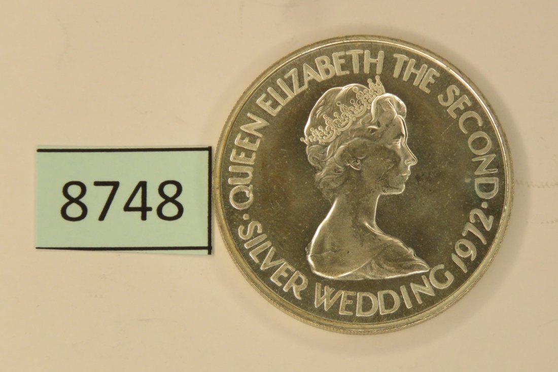  8748 Jersey 1972 - 2 pounds - Silver wedding - 21,68 g Silber 0.925   