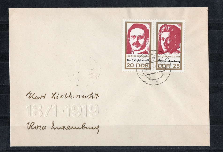  DDR 1971 Mi.1650-1651 Kompl.-Satz als Paar **Postfr.-Gestempelt auf ETB   