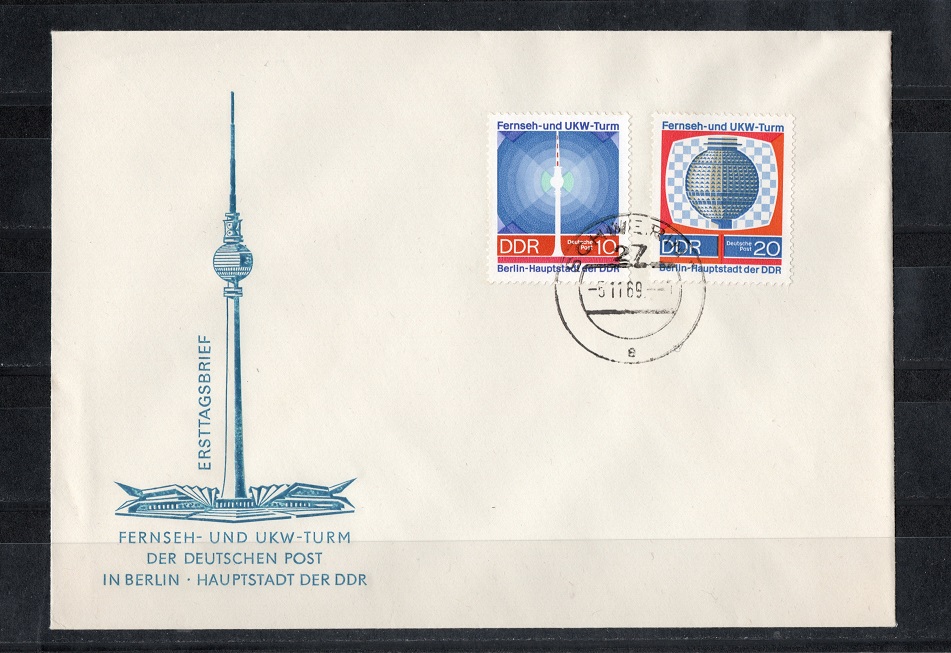  DDR 1969 Mi.1509-1510 Kompl.-Satz **Postfr.-Gestempelt auf ETB   