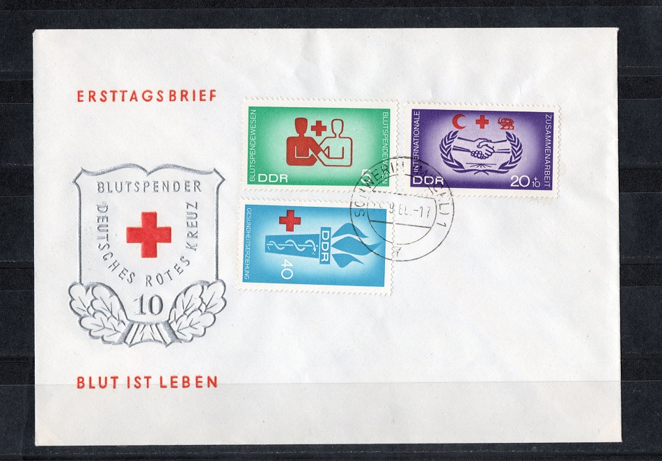  DDR 1966 Mi.1207-1209 Kompl.-Satz **Postfr.-Gestempelt auf ETB   