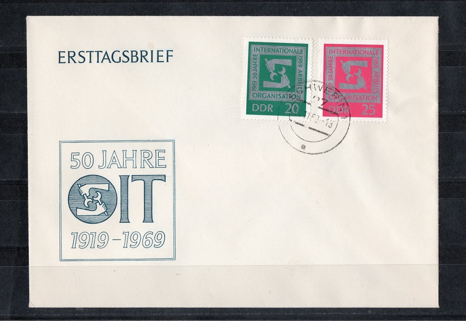  DDR 1969 Mi.1517-1518 Kompl.-Satz **Postfr.-Gestempelt auf ETB   