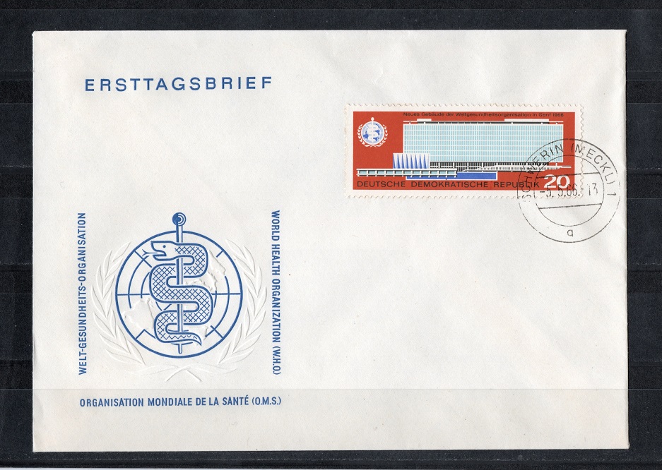  DDR 1966 Mi.1178 **Postfr.-Gestempelt auf ETB   