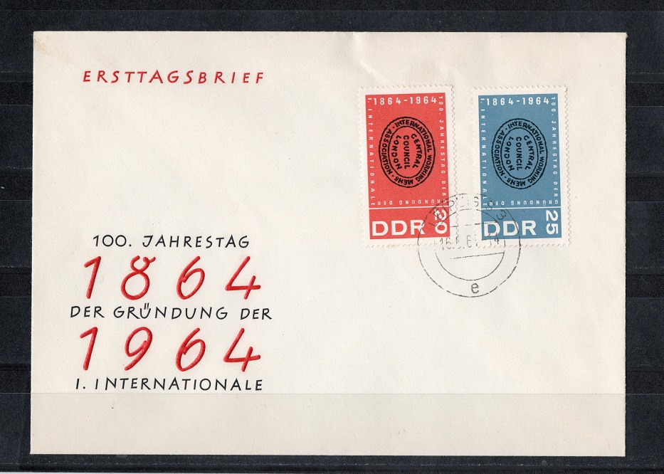  DDR 1964 Mi.1054-1055 Kompl.-Satz **Postfr.-Gestempelt auf ETB   