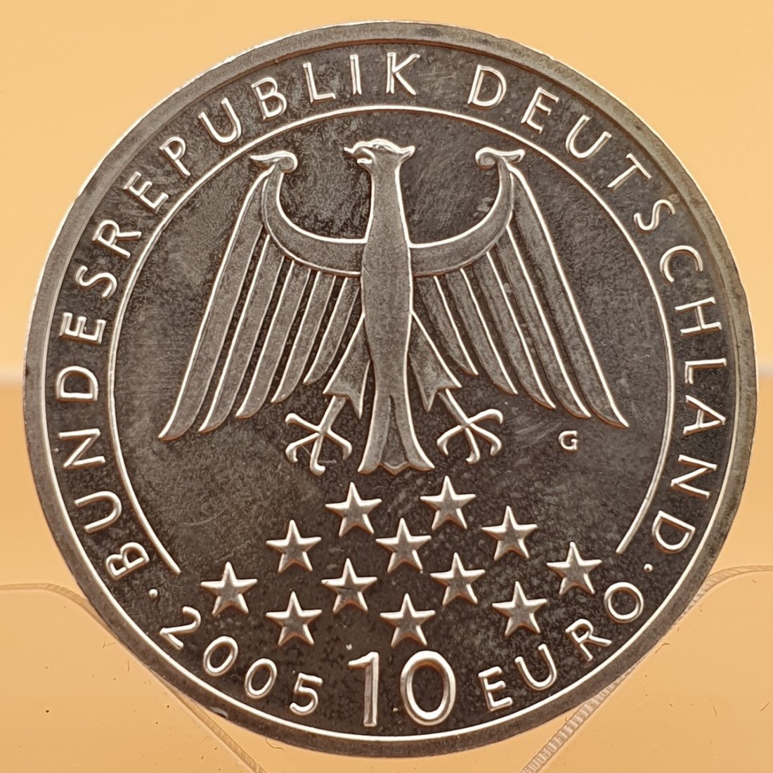  BRD 10 Euro 2005 G 200. Todestag von Friedrich von Schiller Silber Münze 16,65 g. fein   