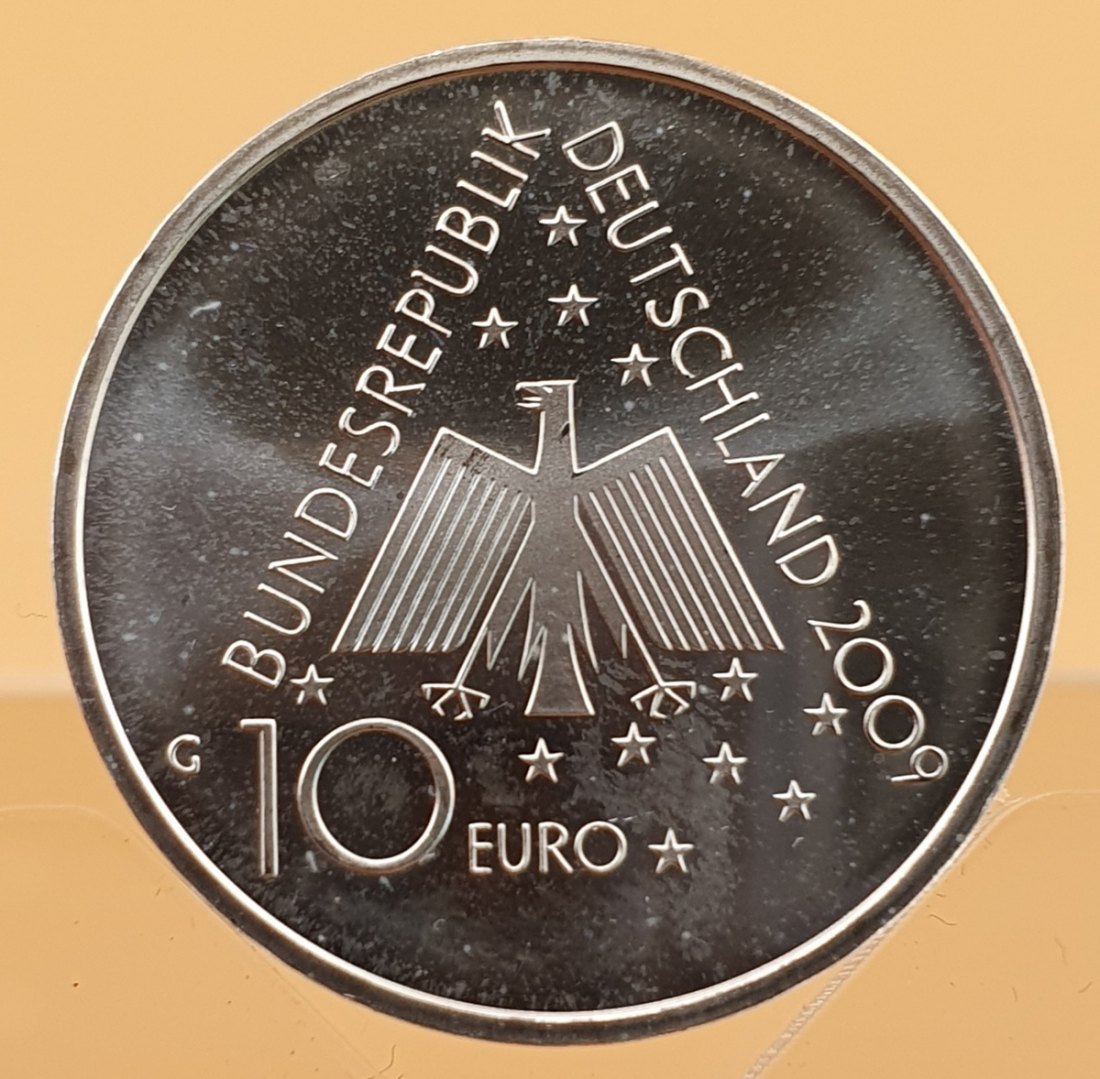  BRD 10 Euro 2009 G 100 Jahre Deutsches Jugendherbergswerk Silber Münze 16,65 g. fein   