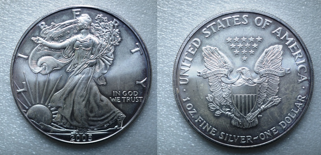  USA 1 Dollar 2005, 1oz Feinsilber   