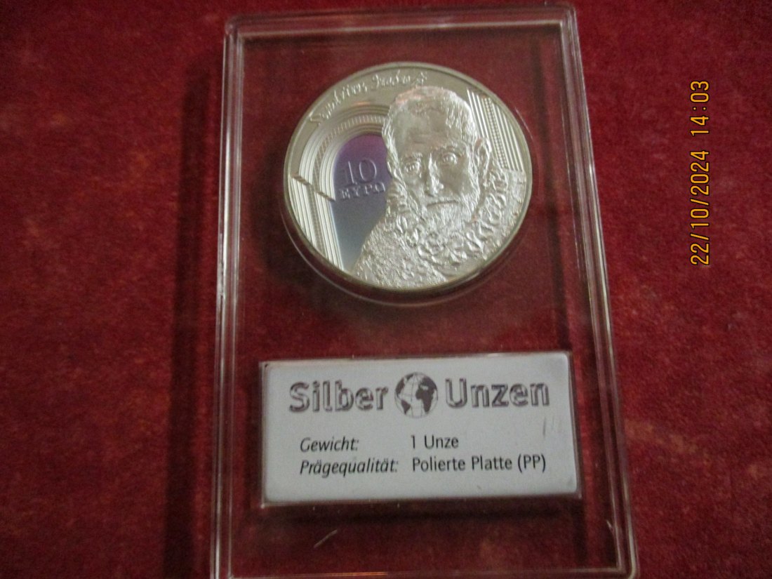  10 Euro 2019 Griechenland Silbermünze in PP   