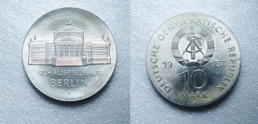  DDR 10 Mark 1987, Schauspielhaus Berlin   