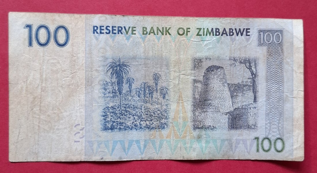  ZIMBABWE 100 Dollars 2007   