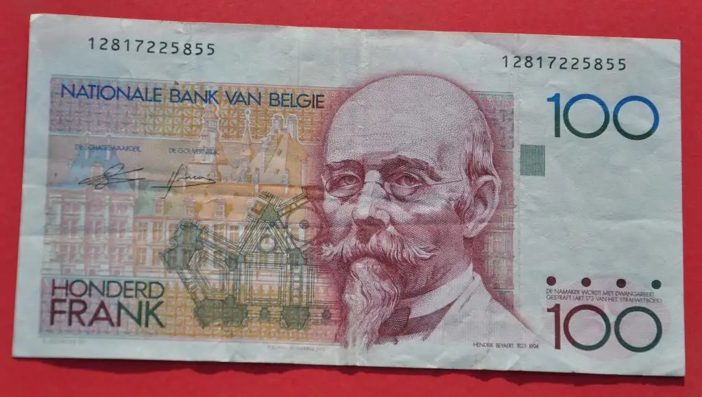  BELGIEN, 100 Frank [1978-81], Erhaltung III   